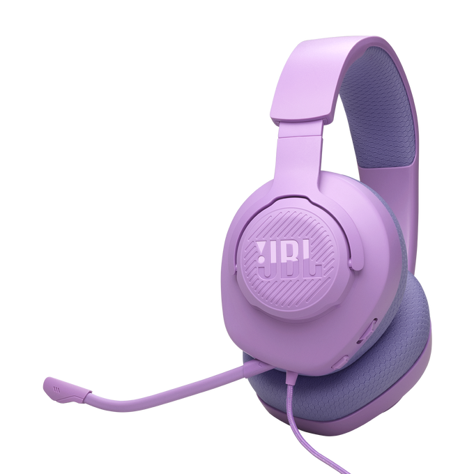 JBL Quantum 100M2 Wired Over-Ear Gaming Headset with Omnidirectional Detachable Mic - Purple