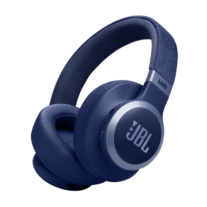 JBL Live 770NC Wireless Over-Ear Headphones with True Adaptive Noise Cancelling - Blue