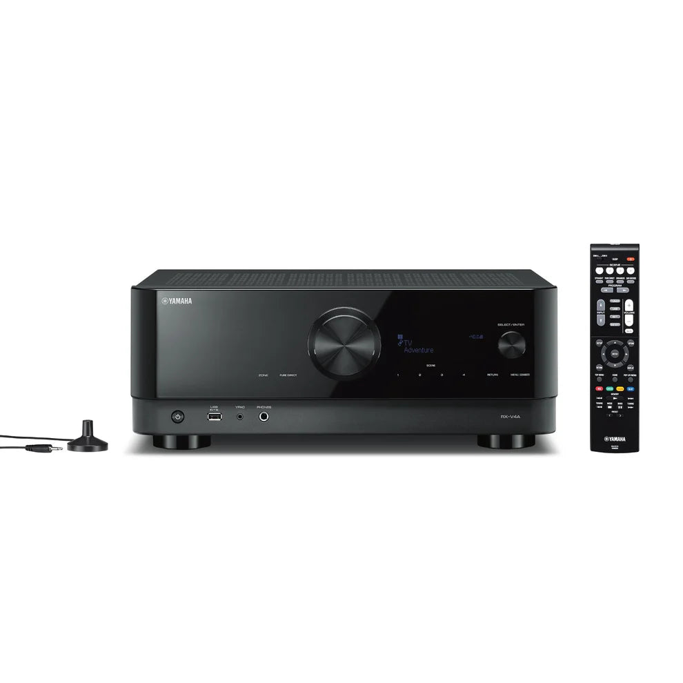 Yamaha NS-777 5.1 Home Theatre System (Black) + Yamaha RX-V4A AV Receiver (Black)