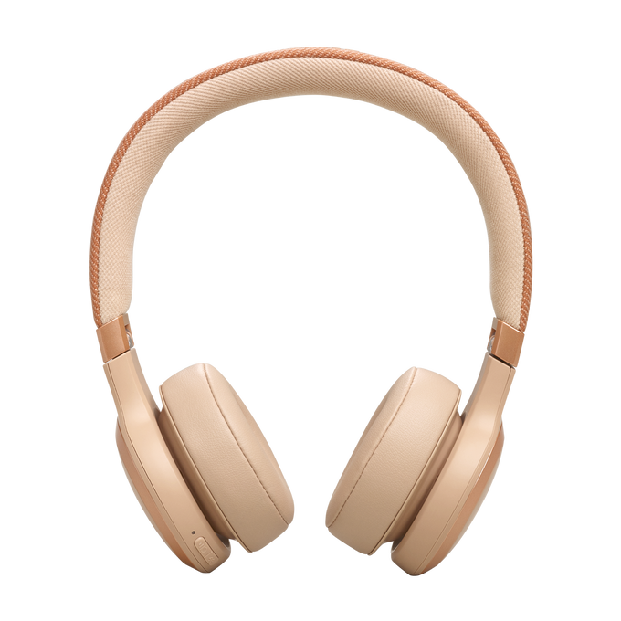 JBL Live 670NC Wireless On-Ear Headphones with True Adaptive Noise Cancelling - Sandstone