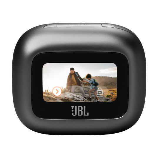 JBL Live Flex 3 True wireless noise-cancelling earbuds with open-stick design and Smart Charging Case - Black