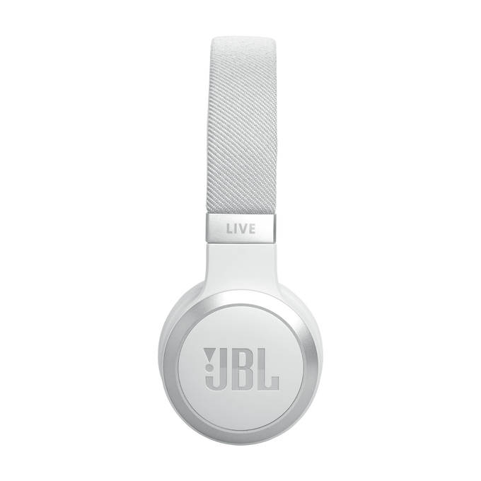 JBL Live 670NC Wireless On-Ear Headphones with True Adaptive Noise Cancelling - White