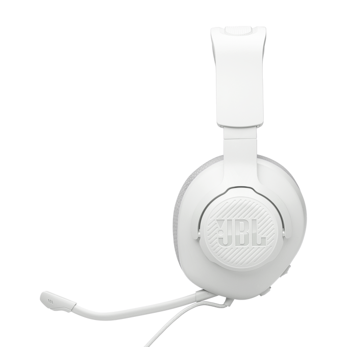 JBL Quantum 100M2 Wired Over-Ear Gaming Headset with Omnidirectional Detachable Mic - White