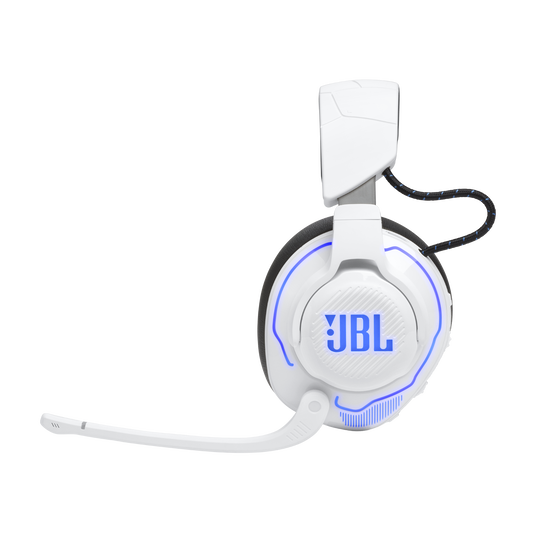 JBL Quantum 910P Console Wireless Over-Ear Console Gaming Headset with Active Noise Cancelling - White