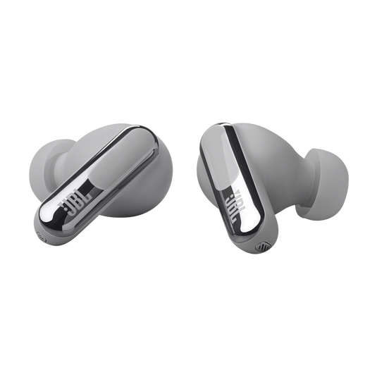 JBL Live Beam 3 True Wireless Noise-Canceling Earbuds with Stick-Closed Design and Smart Charging Case - Silver