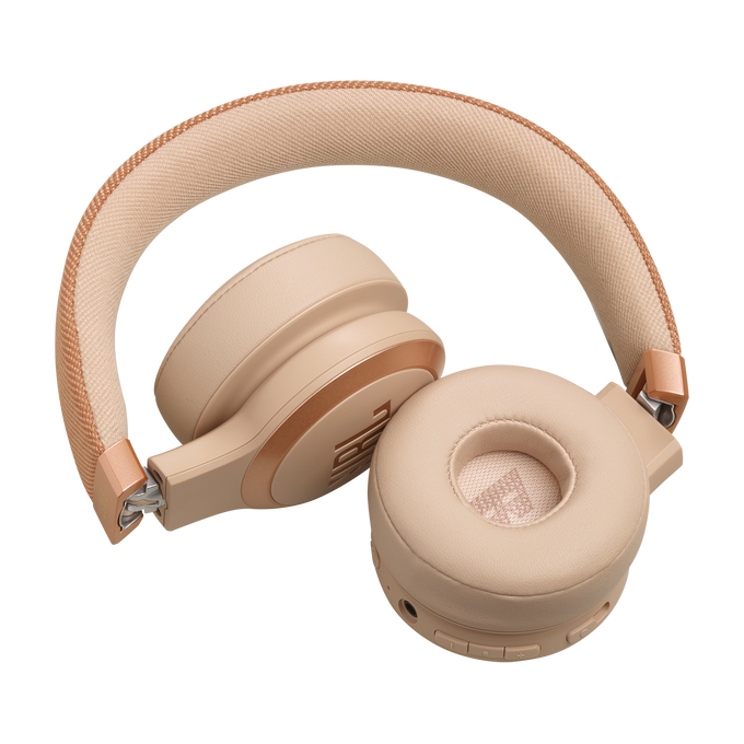 JBL Live 670NC Wireless On-Ear Headphones with True Adaptive Noise Cancelling - Sandstone