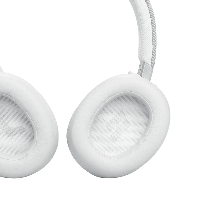 JBL Live 770NC Wireless Over-Ear Headphones with True Adaptive Noise Cancelling - White