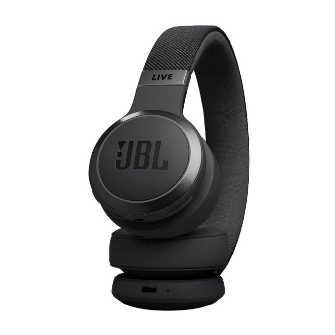 JBL Live 670NC Wireless On-Ear Headphones with True Adaptive Noise Cancelling - Black