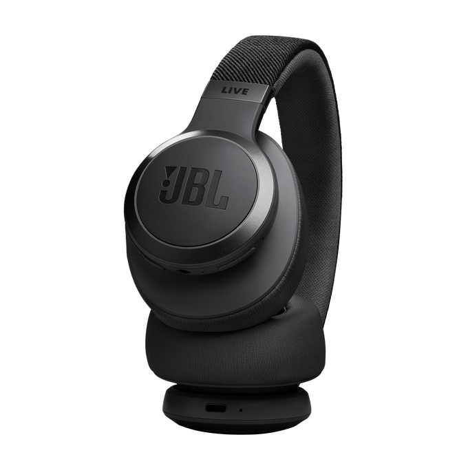 JBL Live 770NC Wireless Over-Ear Headphones with True Adaptive Noise Cancelling - Black