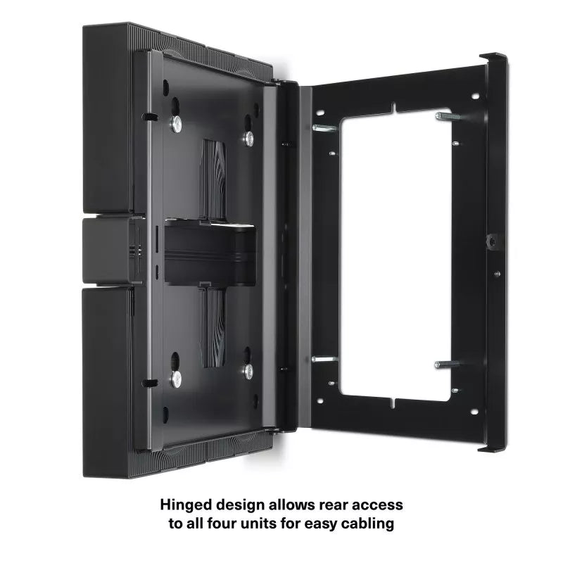 Flexson Wall Mount for 4 SONOS Amps - Each (Black)