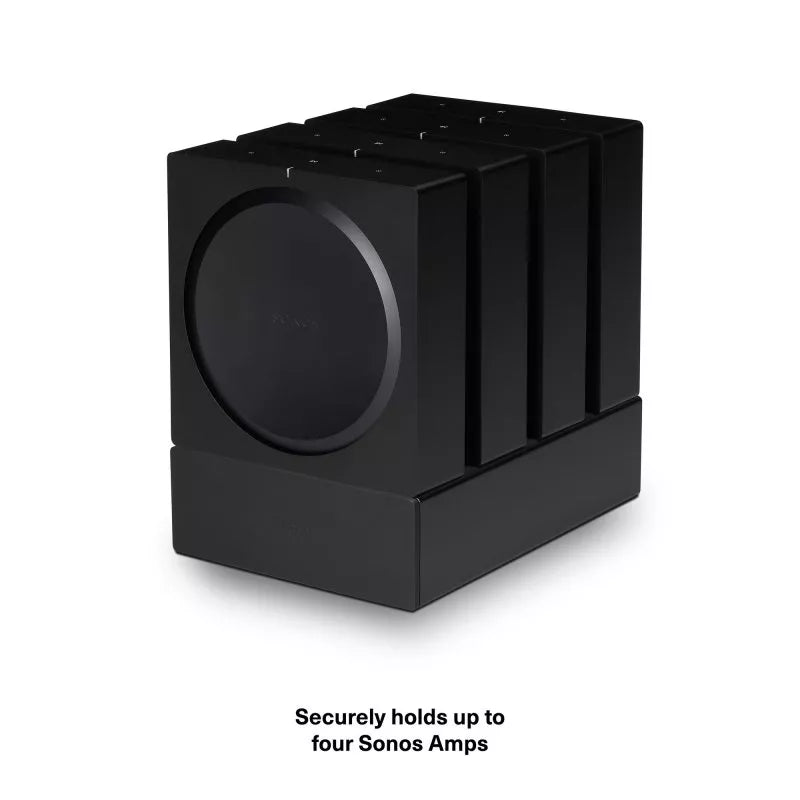 Flexson Dock for 4 SONOS Amps - Each (Black)