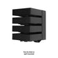 Flexson Dock for 4 SONOS Amps - Each (Black)