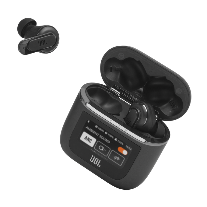 JBL Tour Pro 2 True Wireless Noise Cancelling Earbuds - Black