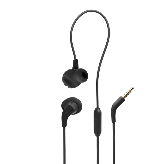 JBL Endurance Run 2 Wired Waterproof Wired Sports In-Ear Headphones - Black