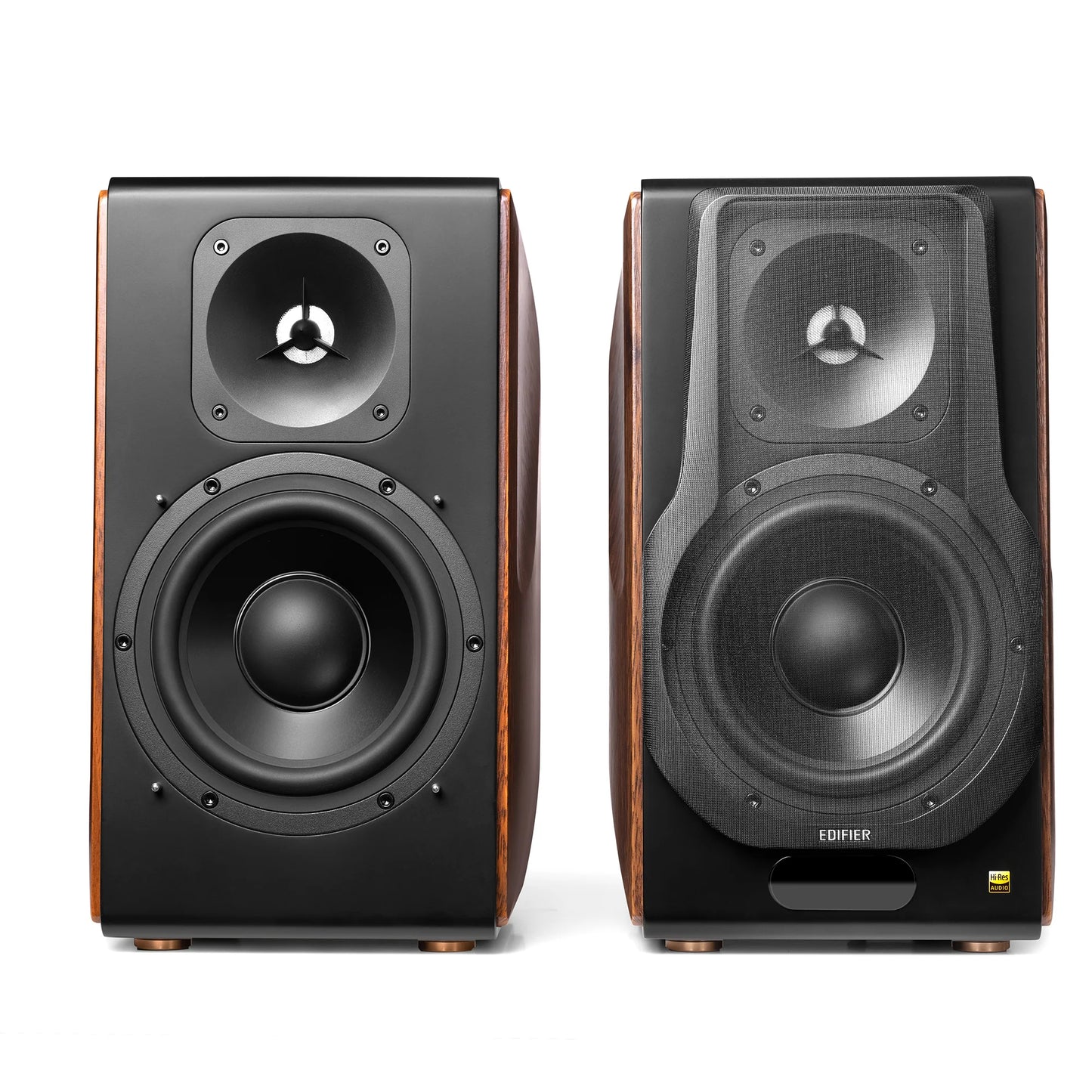 Edifier S3000MKII Premium 2.0 Active Bookshelf Speakers - Pair - Dark Brown