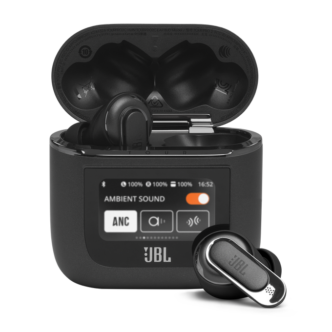 JBL Tour Pro 2 True Wireless Noise Cancelling Earbuds - Black