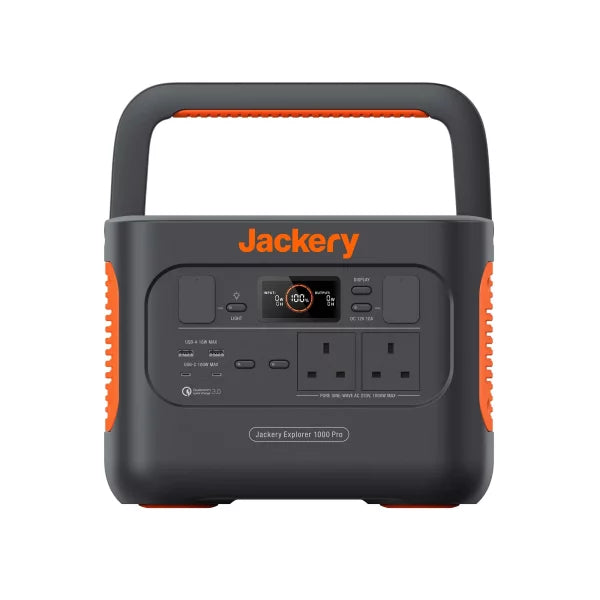 Jackery Explorer 2000 PRO Portable Power Station and Evocharge SUNMASTER 200W Pro Solar Panel