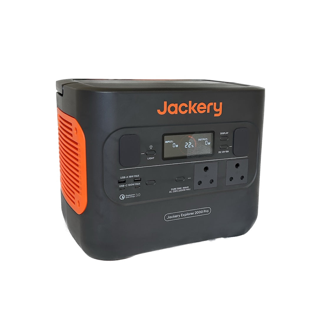 Jackery Explorer 2000 PRO Portable Power Station and Evocharge SUNMASTER 200W Pro Solar Panel