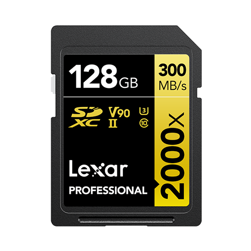 Lexar® Professional 2000x SDHC™/SDXC™ UHS-II Card GOLD Series