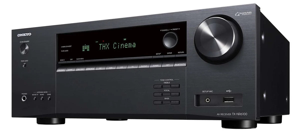 Klipsch R-600F 5.0 Home Theatre Package (Black) + Onkyo TX-NR6100 AV Receiver