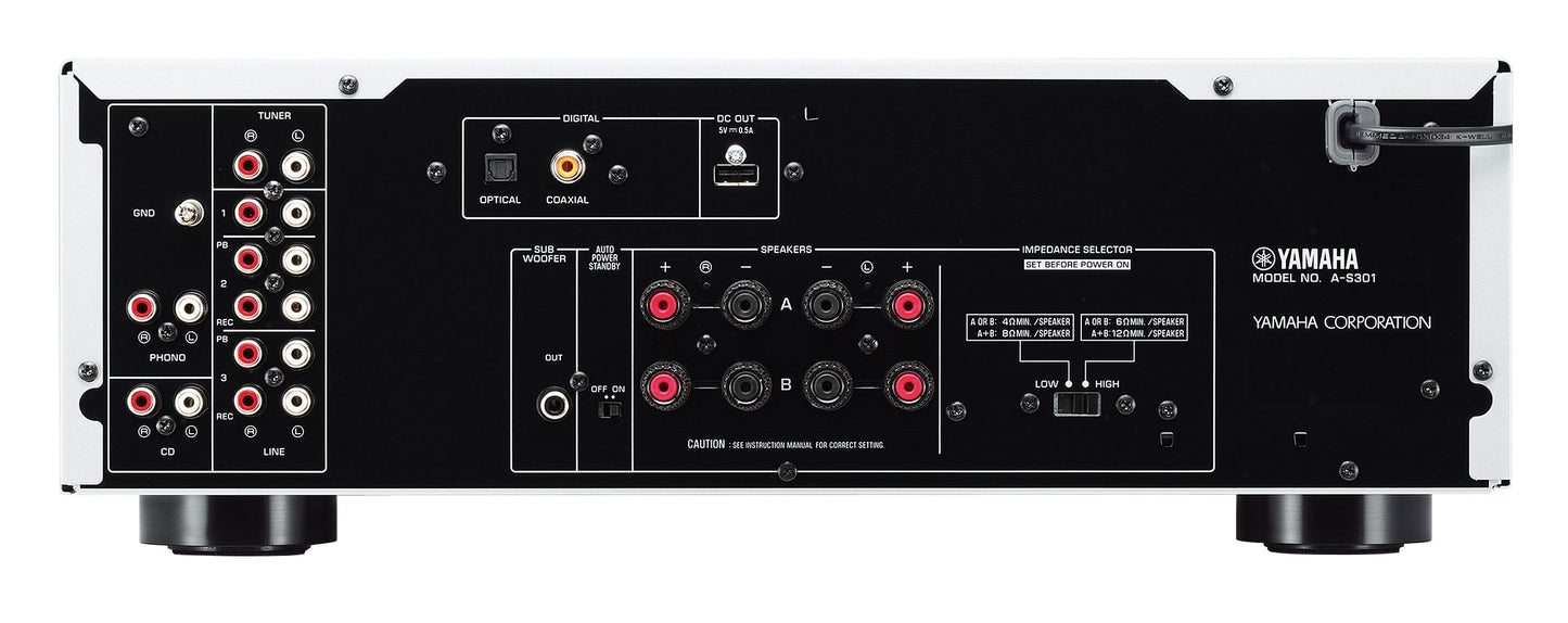 Yamaha A-S301 Intergrated Amplifier (Black) + Argon Audio Argon Solo Music Streamer (Black)