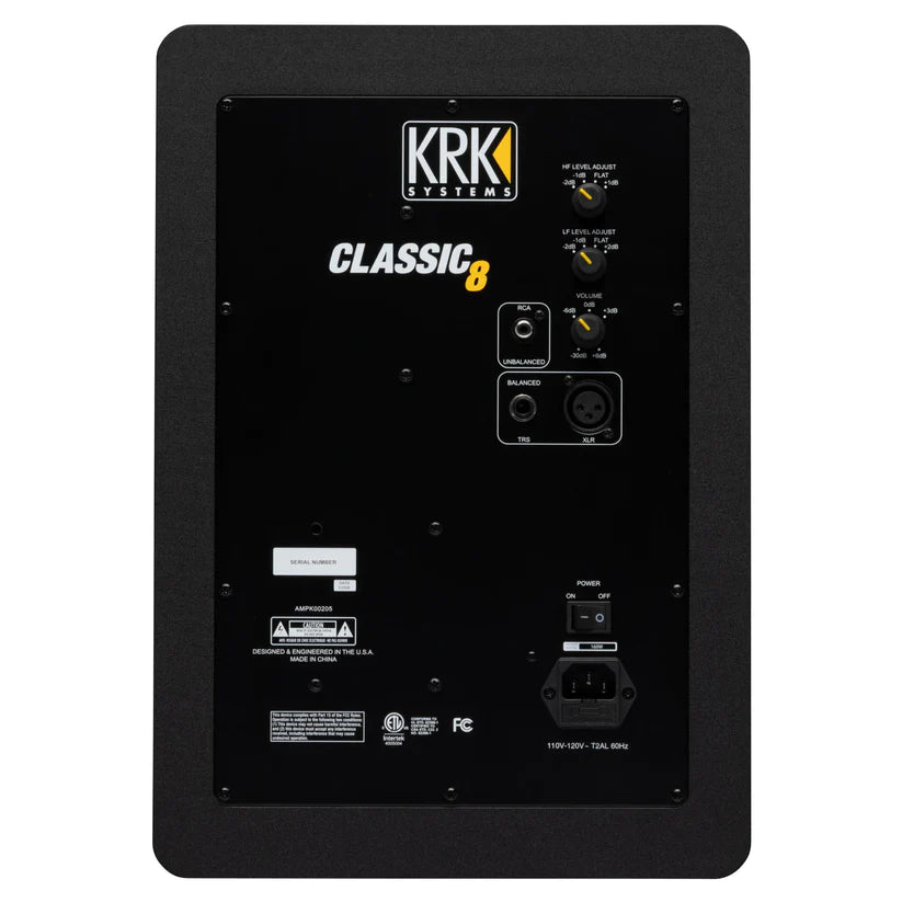 KRK Systems CLASSIC 8 Powered Studio Monitor - Black (Each)