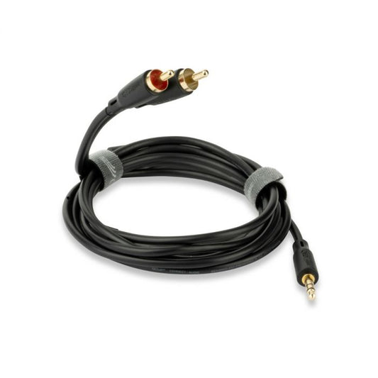 QED Connect 3.5MM Jack - Phono (Black)