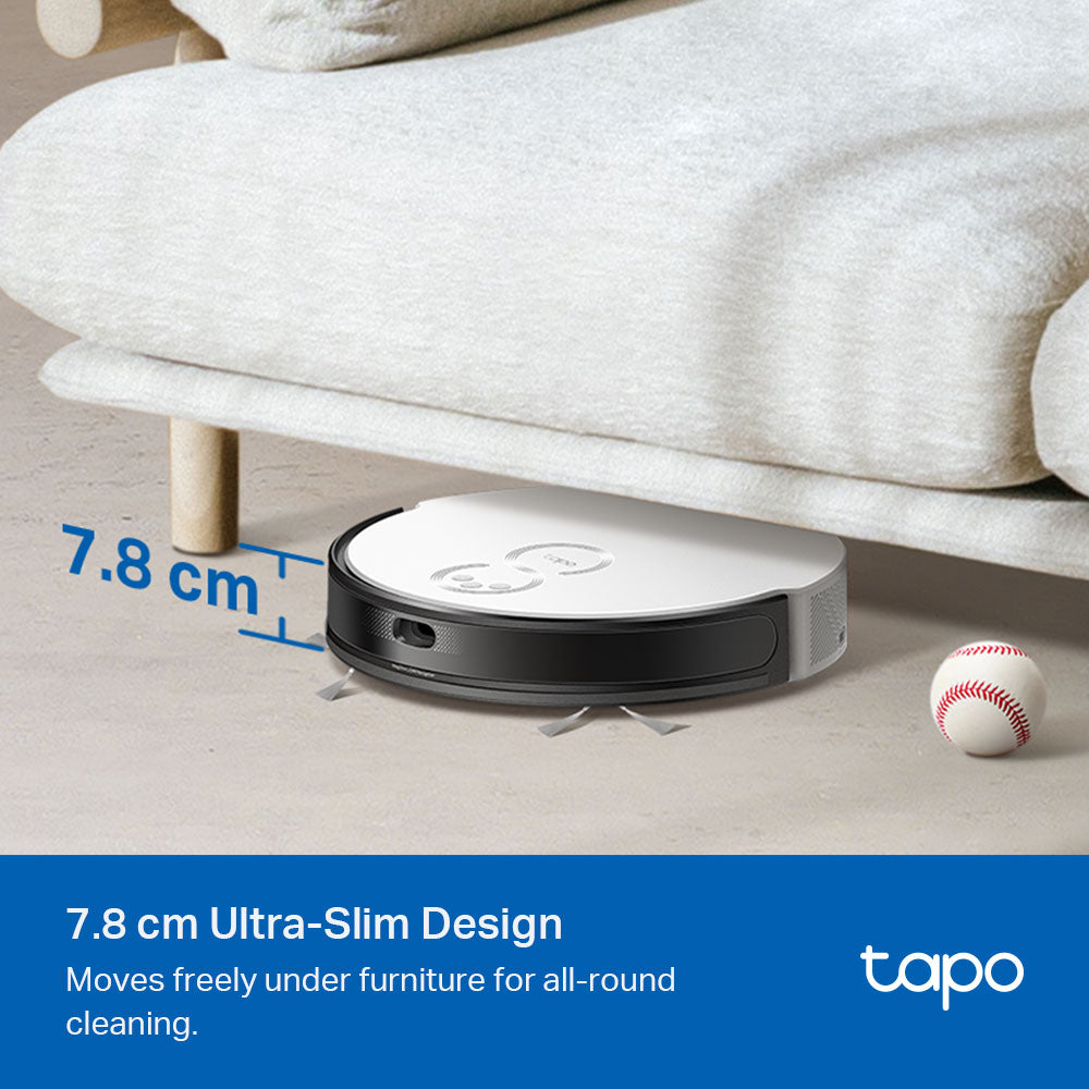 TP-LINK TAPO RV20 MOP PLUS | MAGSLIM LIDAR NAVIGATION ROBOT VACUUM AND MOP PLUS SMART AUTO-EMPTY DOCK