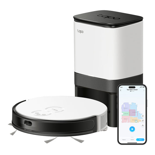 TP-LINK TAPO RV20 MOP PLUS | MAGSLIM LIDAR NAVIGATION ROBOT VACUUM AND MOP PLUS SMART AUTO-EMPTY DOCK