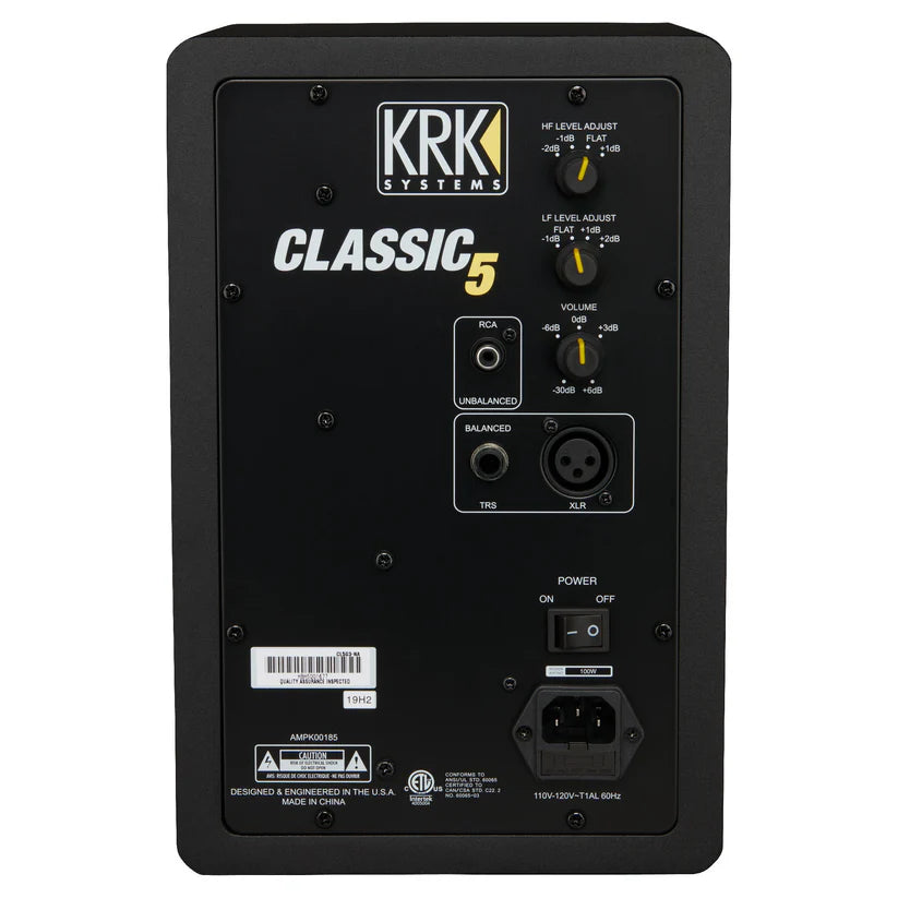 KRK System CLASSIC 5 Powered Studio Monitor - Black (Each)