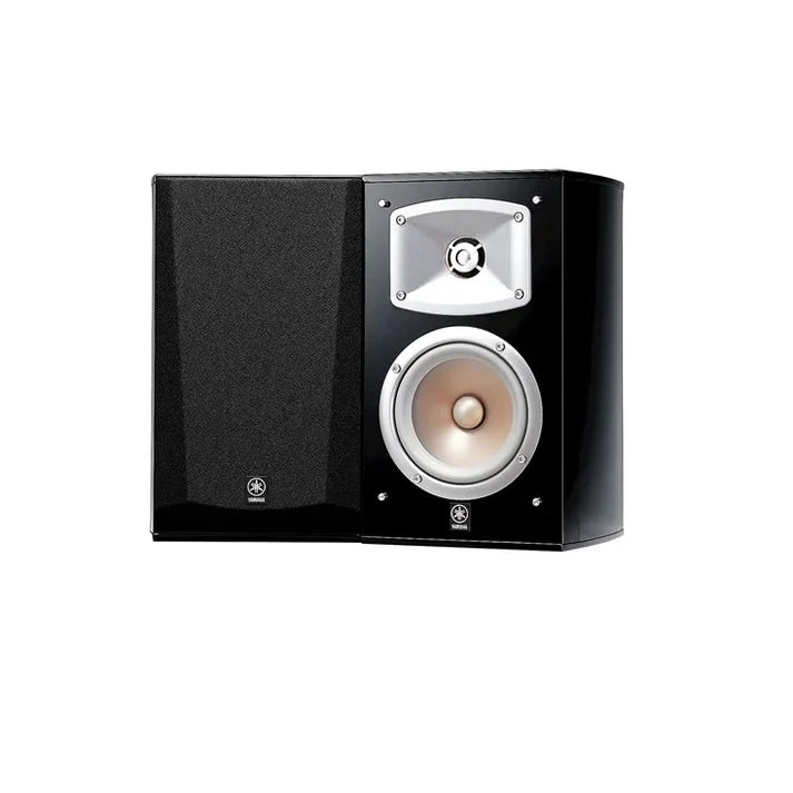 Yamaha RX-V385 5.1-channel AV receiver (Black) + Yamaha NS-333 Bookshelf Speaker - Pair  (Piano Black)