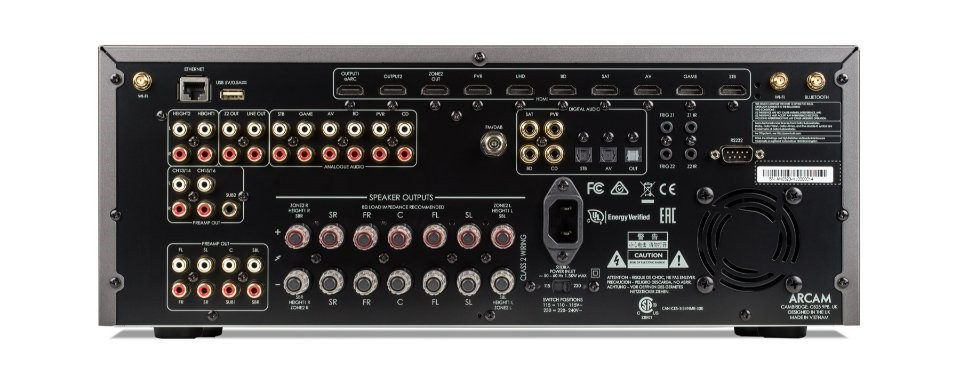 ARCAM AVR21 HDMI 2.1 High Power Class AB AV Receiver (Black)