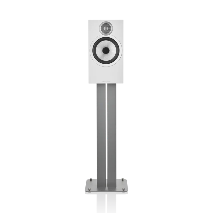 Bower & Wilkins 607 S3 Bookshelf Speakers - Pair (White) + WiiM Amp Ultra Streaming Amplifier (Grey)