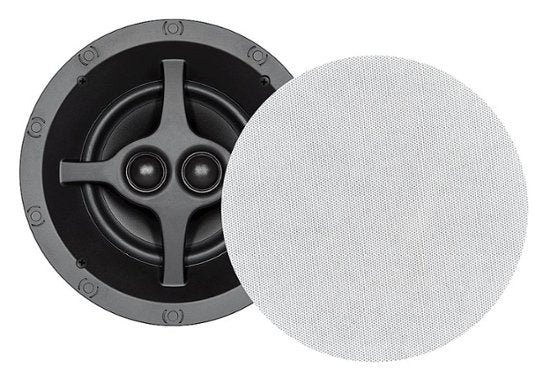 SONANCE C6R SST In-Ceiling Speakers - Pair (White) + SONOS Amp Stereo Amplifier (Black)