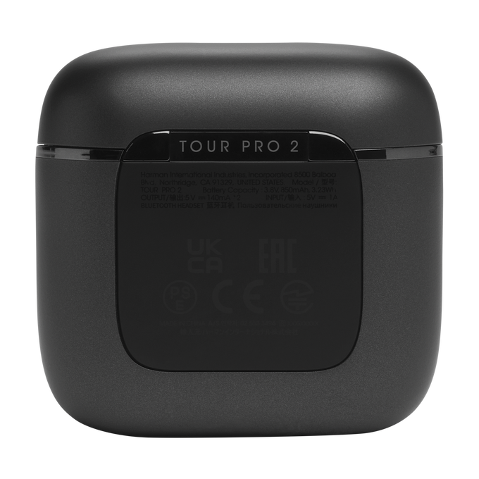 JBL Tour Pro 2 True Wireless Noise Cancelling Earbuds - Black
