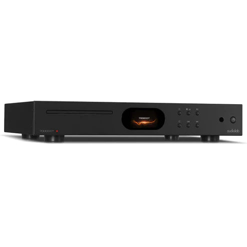 Audiolab 7000A Integrated Amplifier (Black) + Audiolab 7000CDT CD Transport (Black) + Wharfedale EVO4.2 Bookshelf Speakers - Pair (Black)