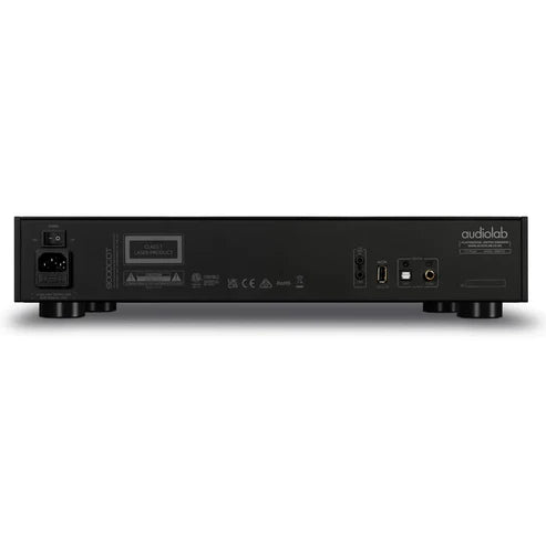 Audiolab 9000CDT CD Transport (Black) + Audiolab 9000A Integrated Amplifier (Black) + Wharfedale EVO4.3 Floorstanding Speakers - Pair (Brown)