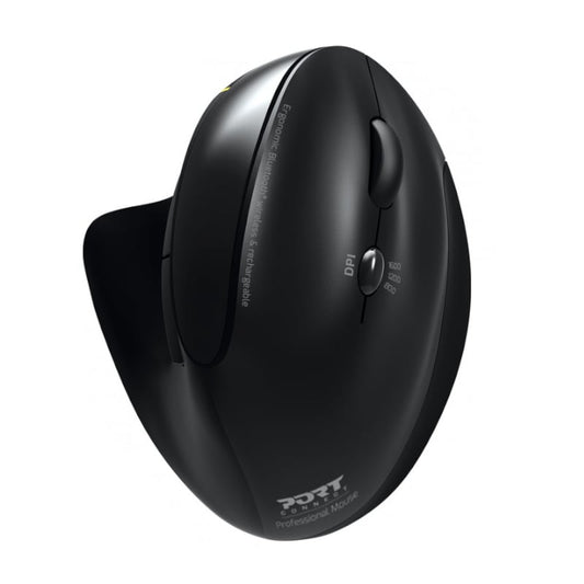 Port Connect Wireless Rechargeable Ergonoc Mouse Bluetooth – Black