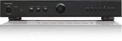 Rotel A11 MKII Integrated Amplifier (Black) + Wiim Mini Streamer -Each (Black)