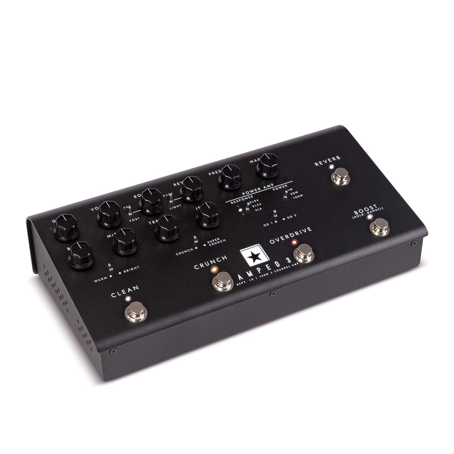 Blackstar Dept. 10 AMPED 3 Multi-Channel with High-Gain Amp Pedal - Black (Each)