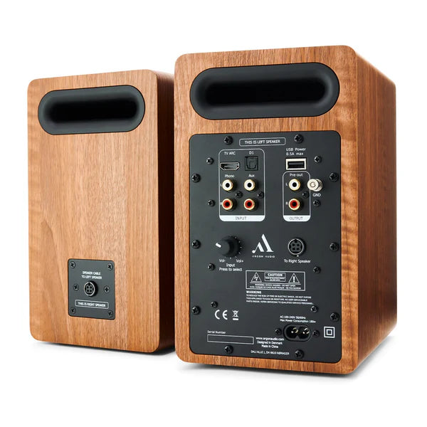 Argon Audio Fenris A4 Active Bookshelf Speakers - Each (Walnut)