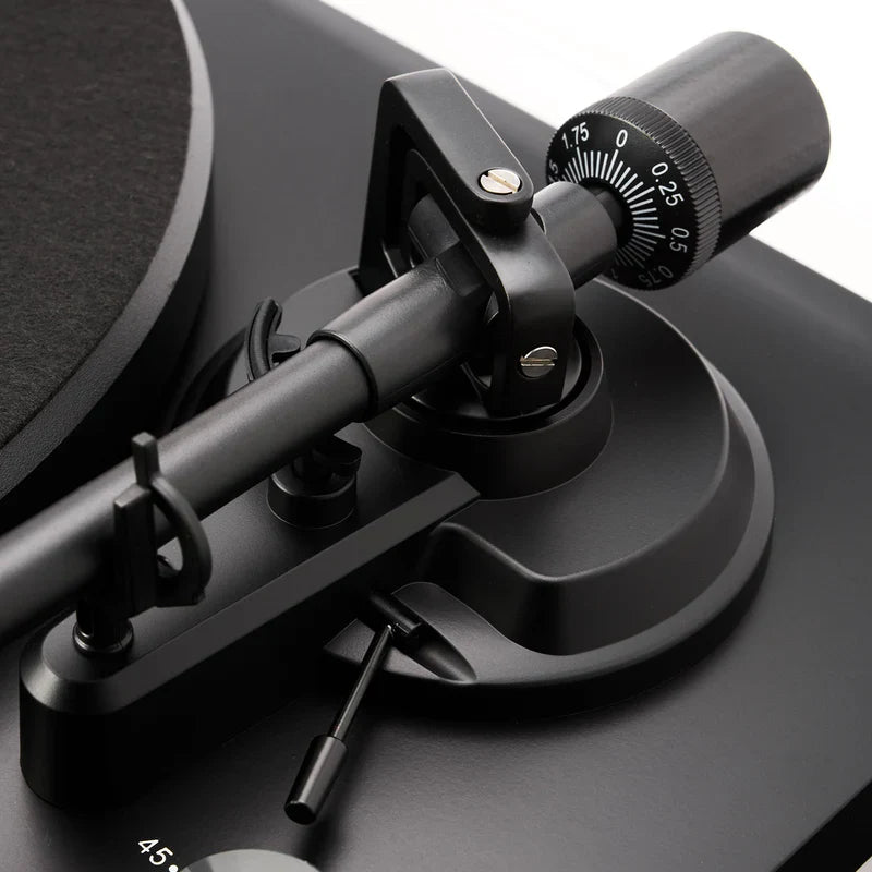 Argon Audio Forte A4 MK2 Bluetooth Active Speakers - Pair (Black) + Argon Audio TT MK2 Turntable - Black