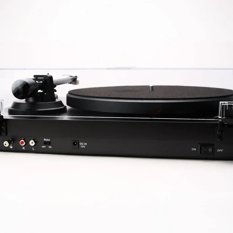Argon Audio Forte A4 MK2 Bluetooth Active Speakers - Pair (Black) + Argon Audio TT MK2 Turntable - Black