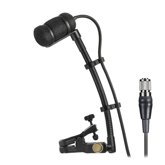 Audio-Technica ATM350UCH Cardioid Condenser Clip-On Instrument Microphone - Black