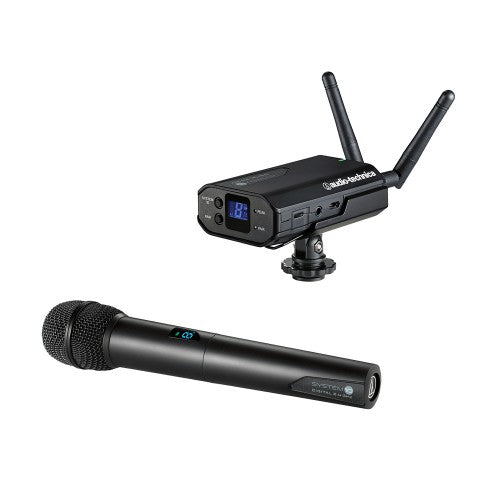 Audio-Technica ATW-1702 Camera Receiver with ATW-T1002 Handheld Microphone Transmitter