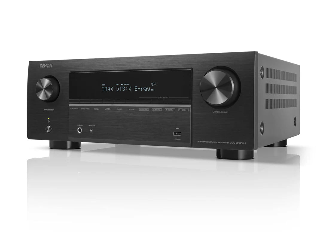 Monitor Audio Bronze 300 7G 5.1 Home Theatre System (White) + Denon AVC-X3800H AV Receiver (Black) (Copy)