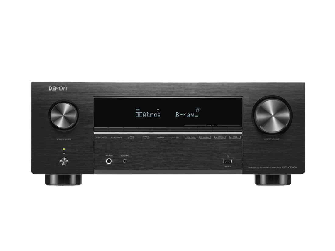 Monitor Audio Bronze 300 7G 5.1 Home Theatre System (White) + Denon AVC-X3800H AV Receiver (Black) (Copy)