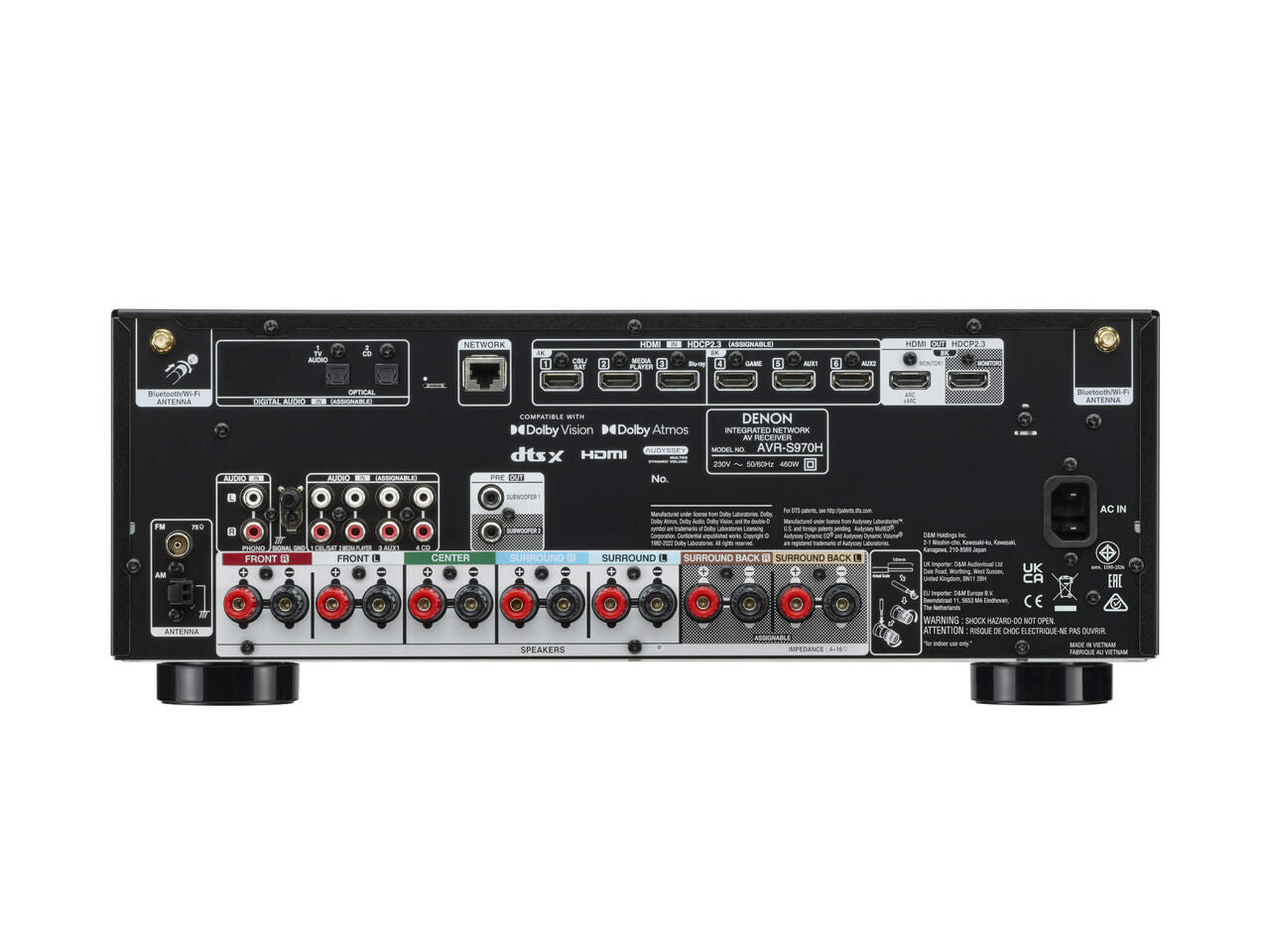 Denon AVR-S970H 7.2 Ch. 185W 8K AV Receiver with HEOS® Built-in