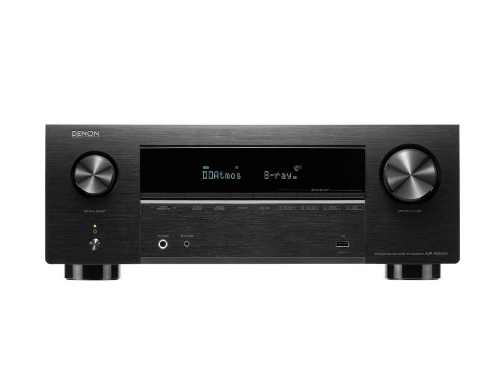 Monitor Audio Silver 200 Home Theatre System (Gloss Black) + Denon AVR-X2800H AV Receiver (Black)