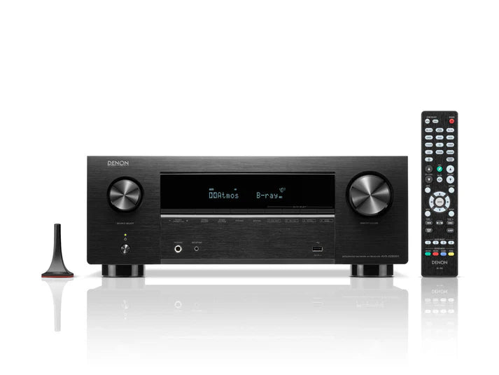 Monitor Audio Bronze 7G On-Wall Home Theatre System (Walnut) + Denon AVR-X2800H AV Receiver (Black)